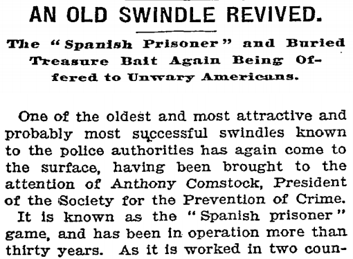New York Times Article, March 20, 1898