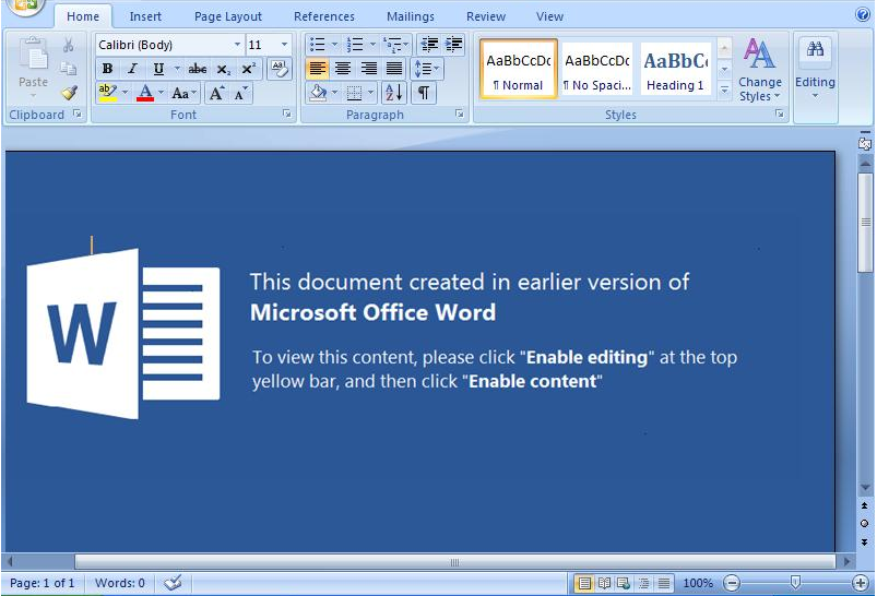 Spam Word Doc