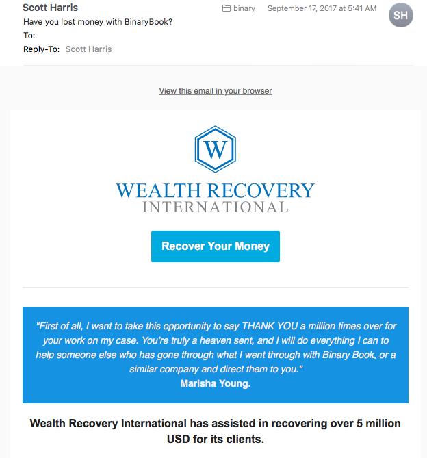 Binary Book Recovery Screenshot